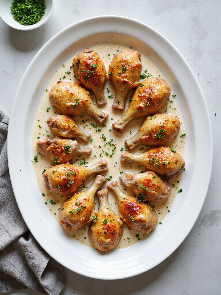 creamy ranch slow cooker drumsticks