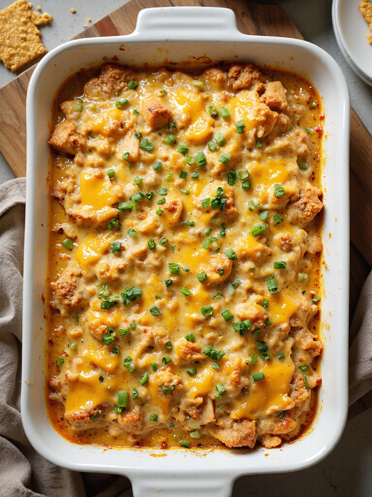 creamy ritz chicken enchilada casserole