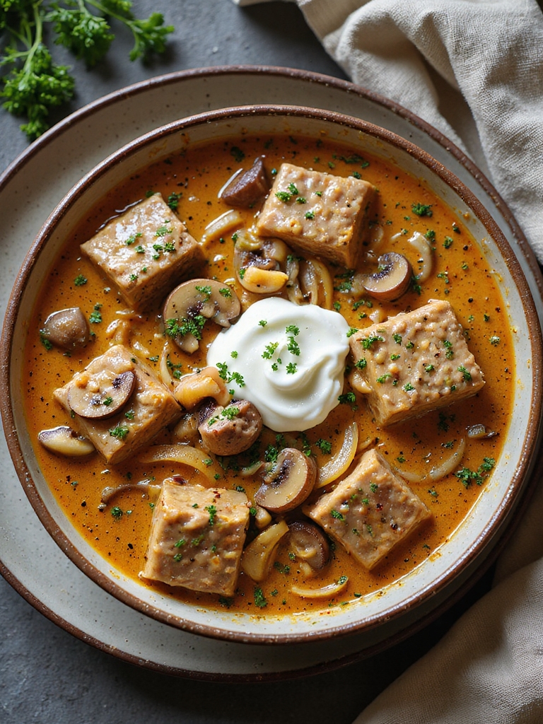 creamy slow cooker beef stroganoff