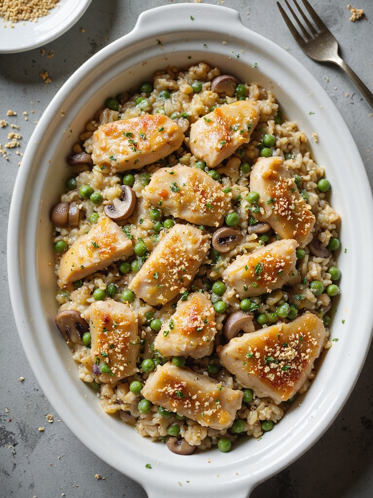 creamy slow cooker chicken casserole