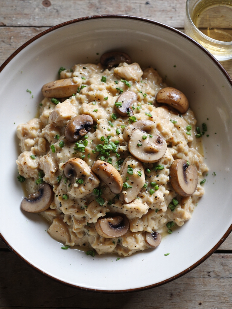 creamy slow cooker chicken rice