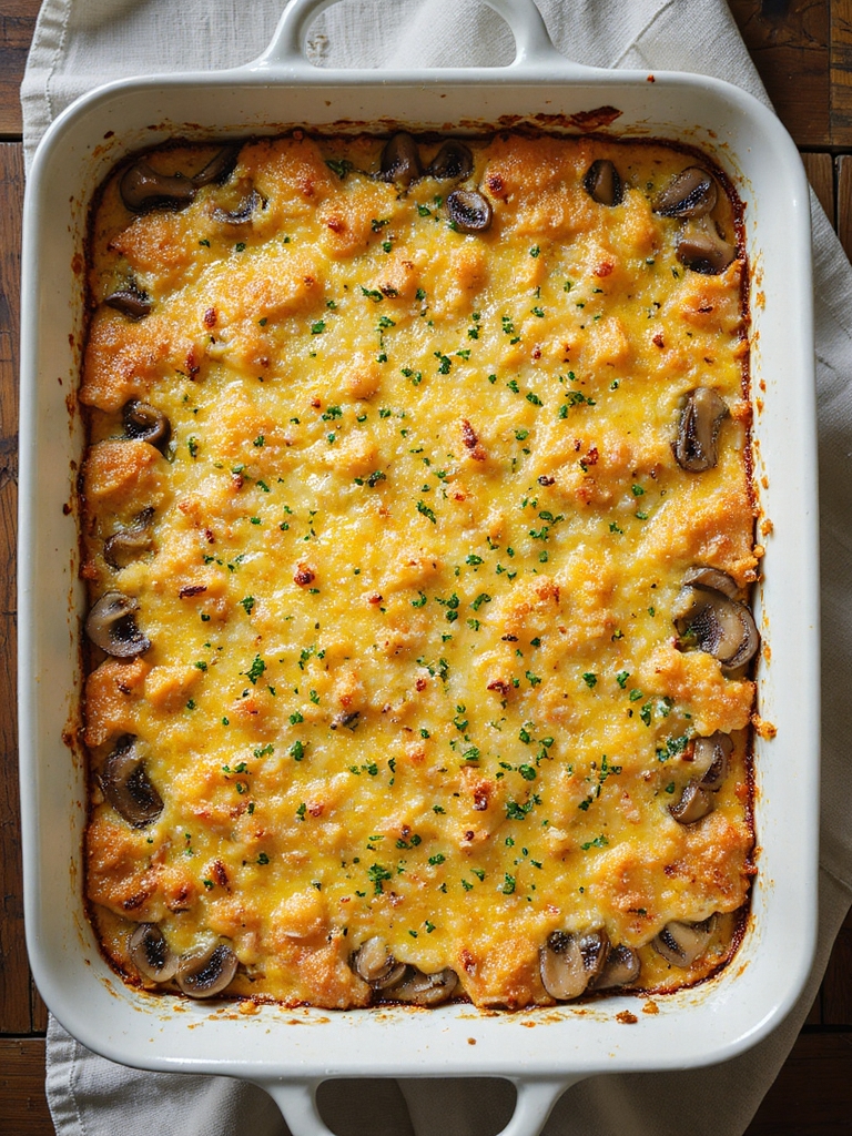 creamy thyme wild rice gratins