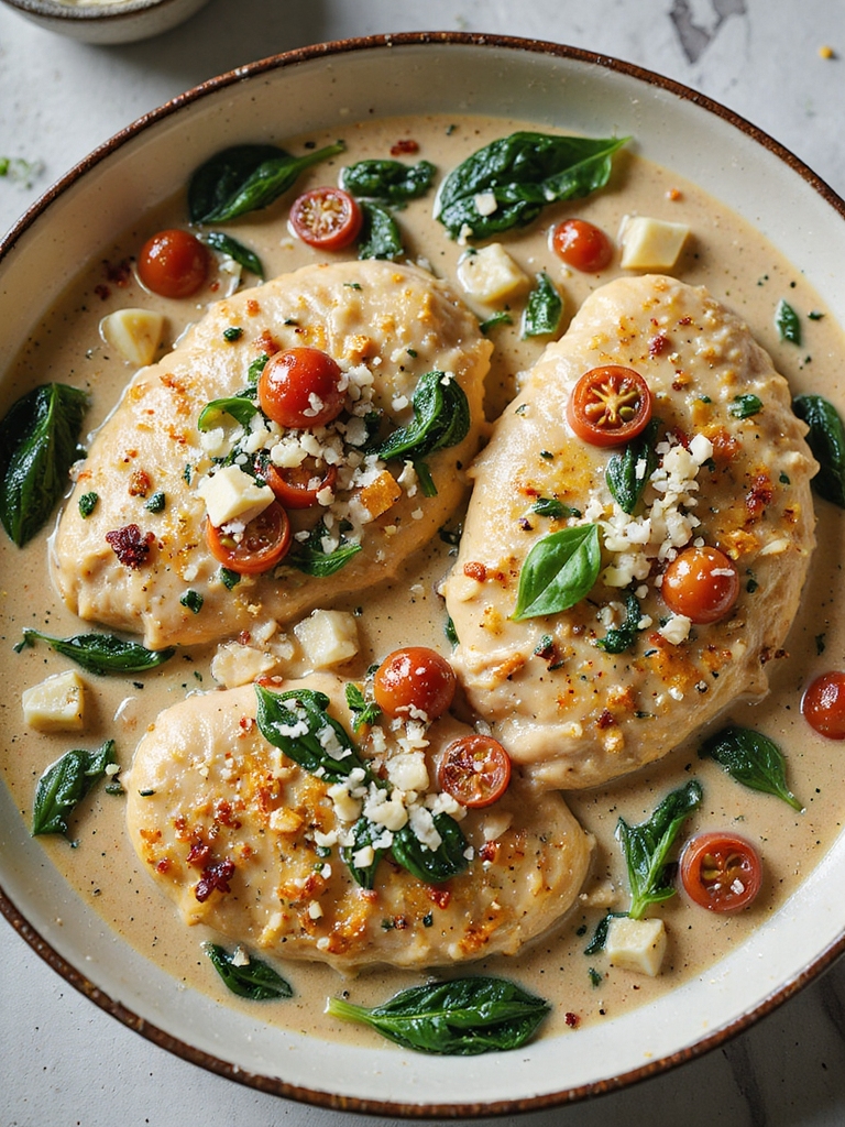 creamy tuscan garlic chicken