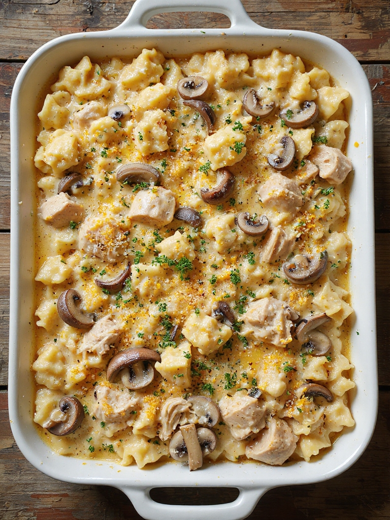 creamy white wine turkey casserole