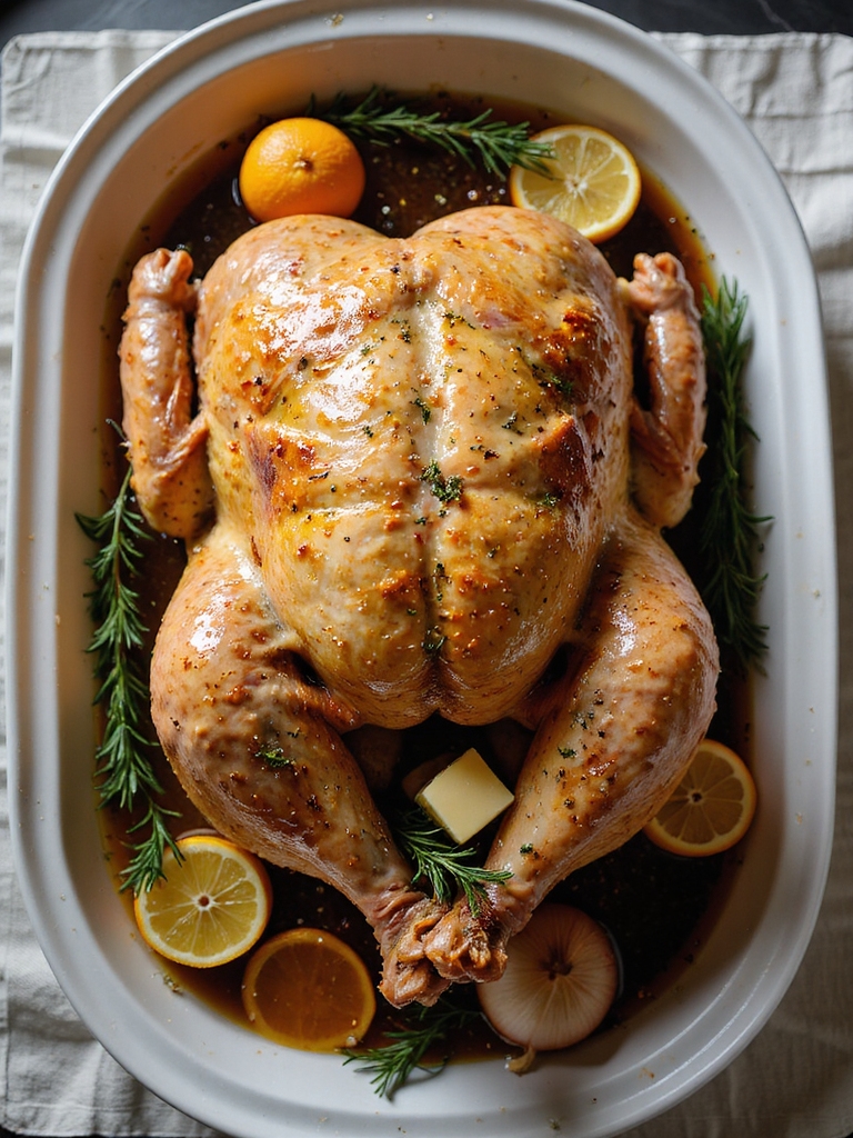 crisp juicy dry brined turkey