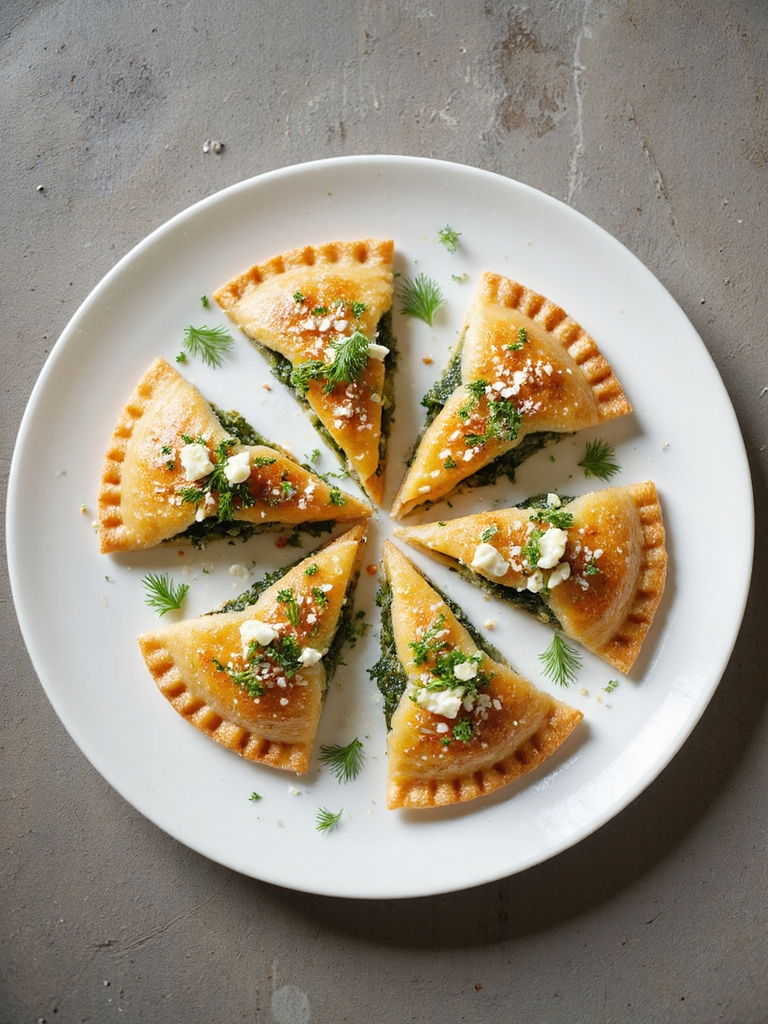 crisp phyllo spinach feta