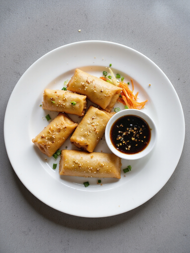 crispy baked pork eggrolls