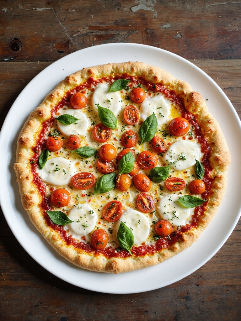 crispy cauliflower margherita pizza