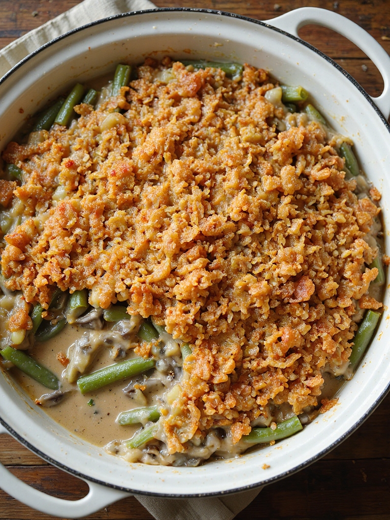 crispy fried onion greenbeans
