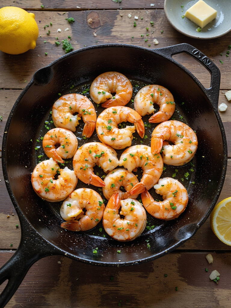 crispy garlic lemon chive shrimp