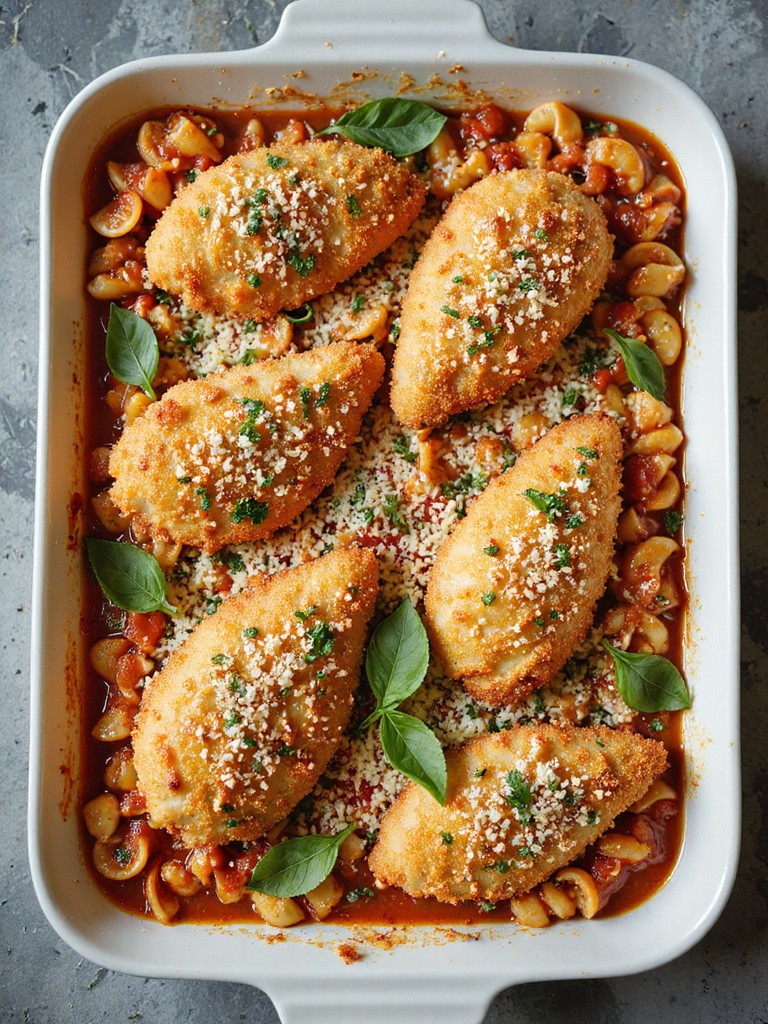 crispy toasted panko topping