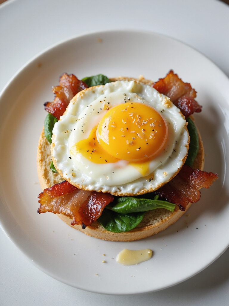 crispy turkey bacon breakfast sandwiches