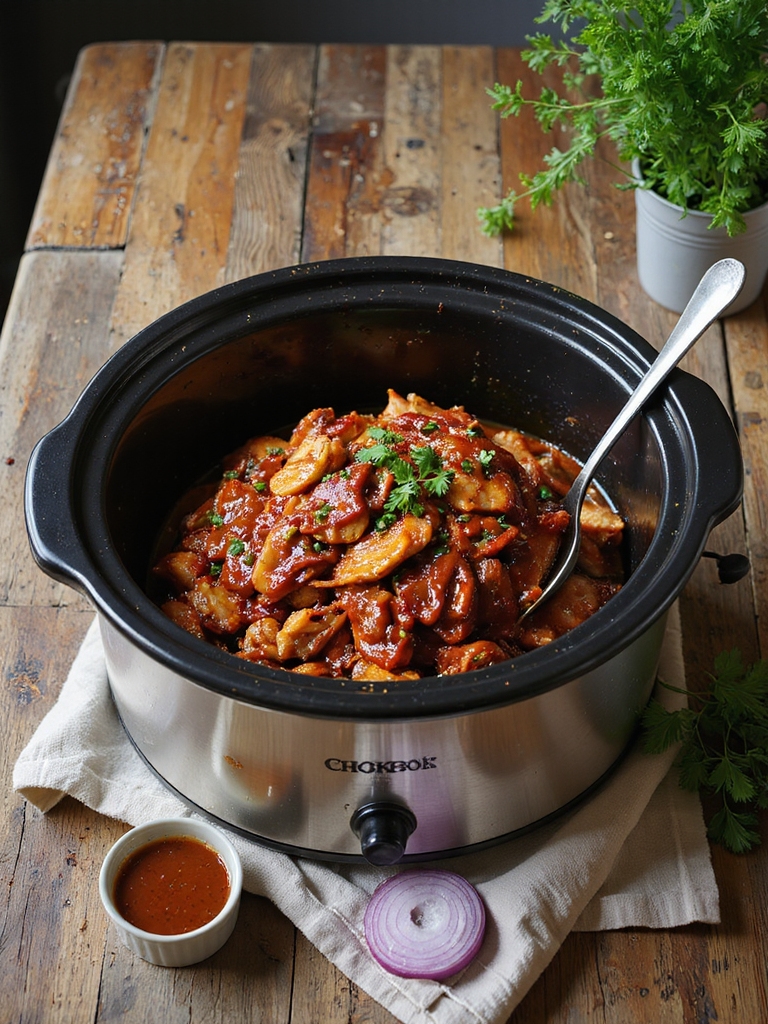 crockpot bbq chicken for crowd