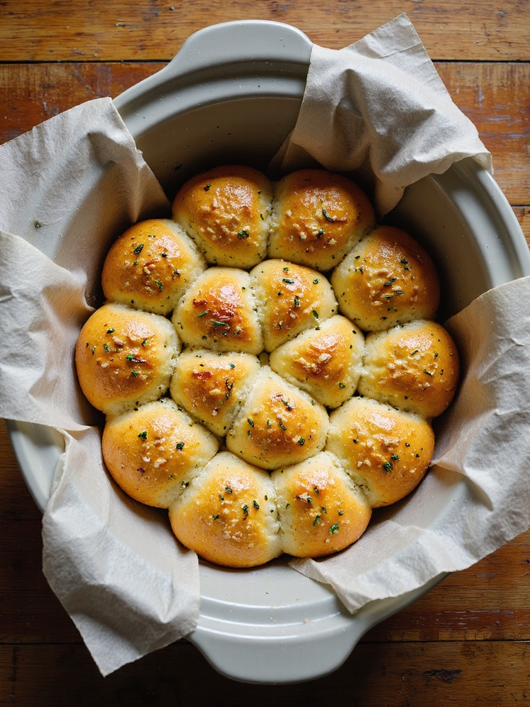 crockpot garlic herb knots