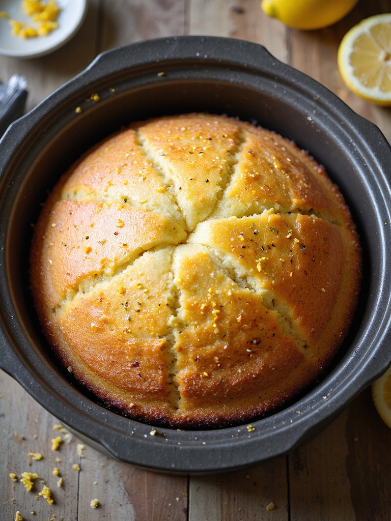 crockpot lemon poppy loaf