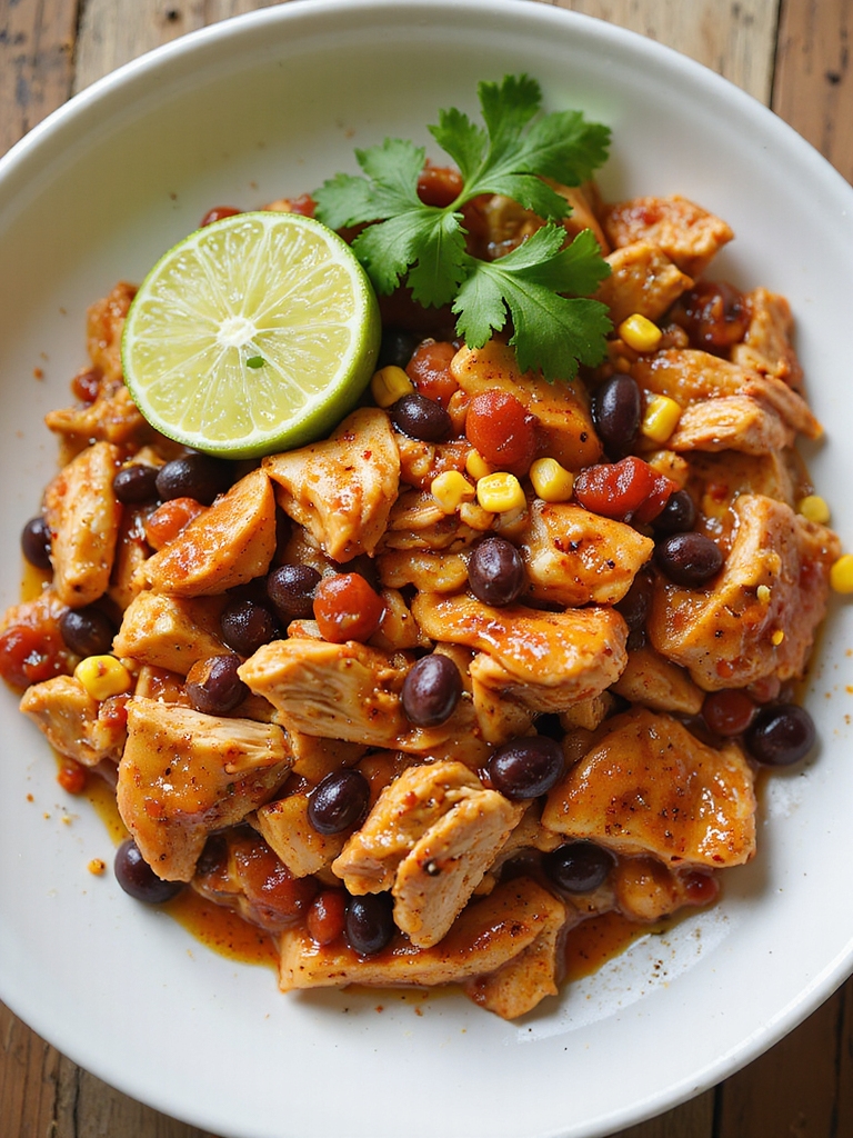 crockpot salsa shredded chicken