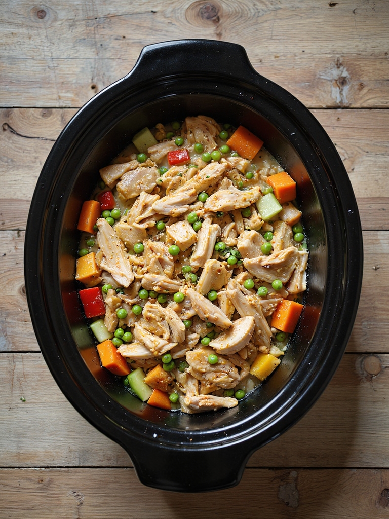 crockpot shredded chicken mealprep