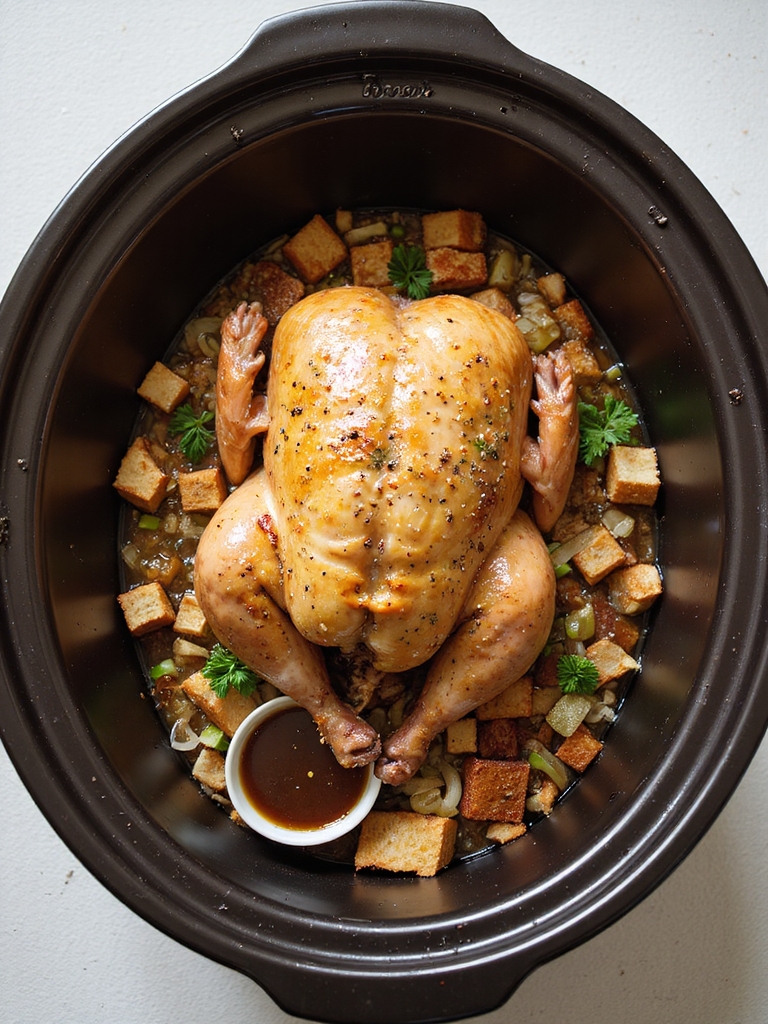 crockpot turkey with stuffing