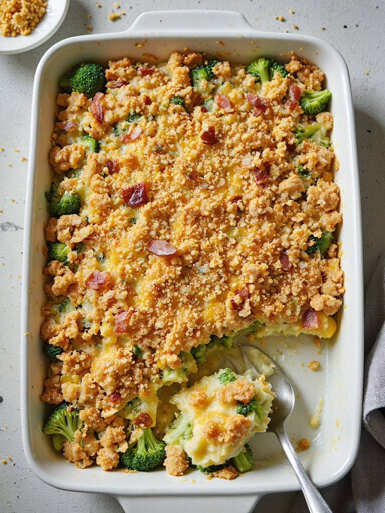 crunchy buttery broccoli ritz casserole