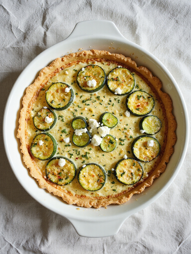 crustless zucchini goat cheese quiche