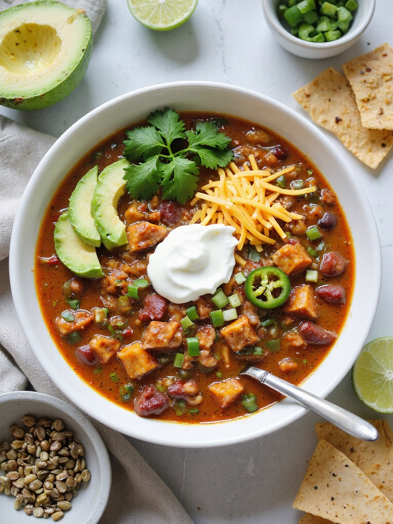 customizable turkey sweet potato chili