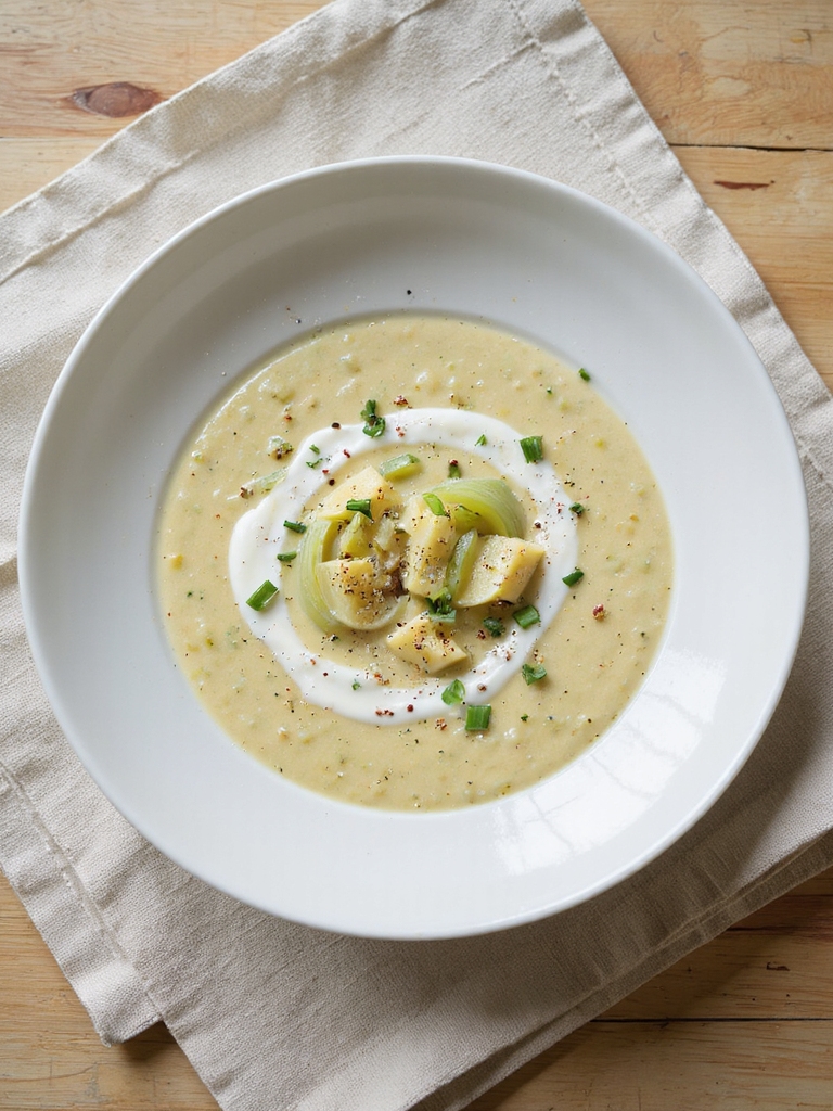 dairy free creamy leek soup