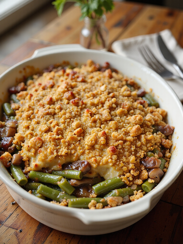 dairy free vegan green casserole