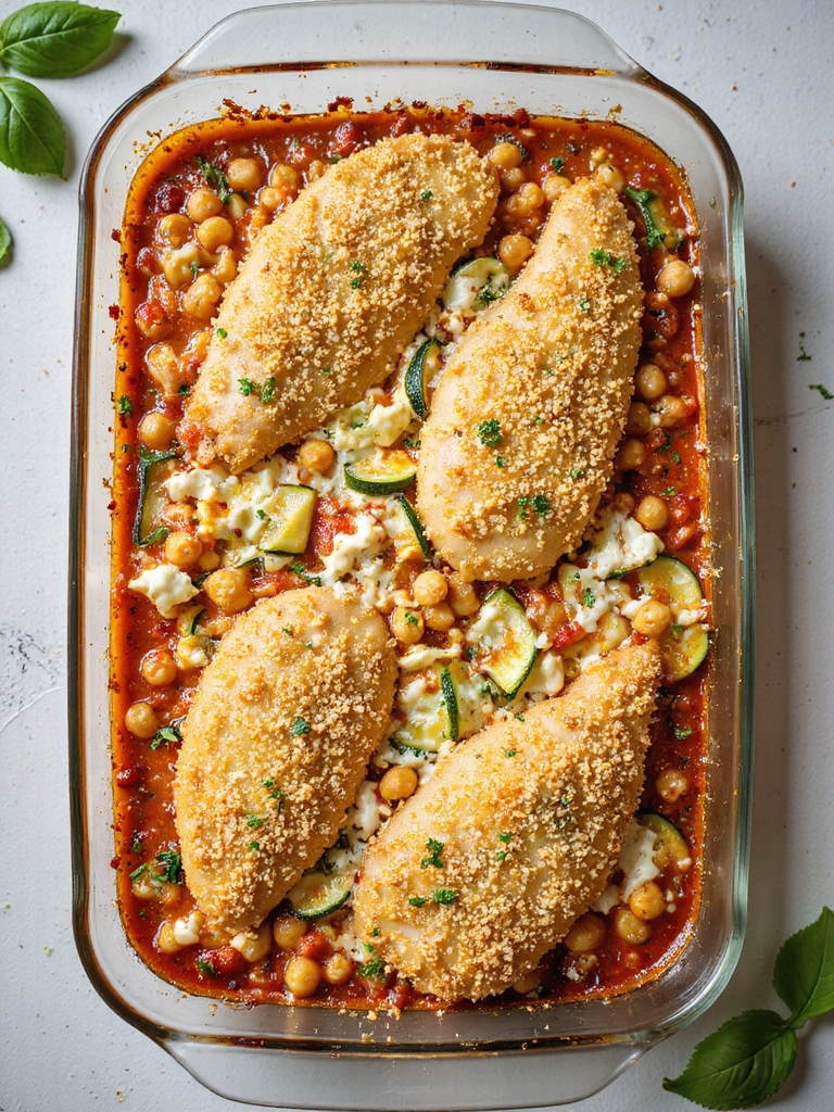 dietary adaptable chicken parmesan casserole