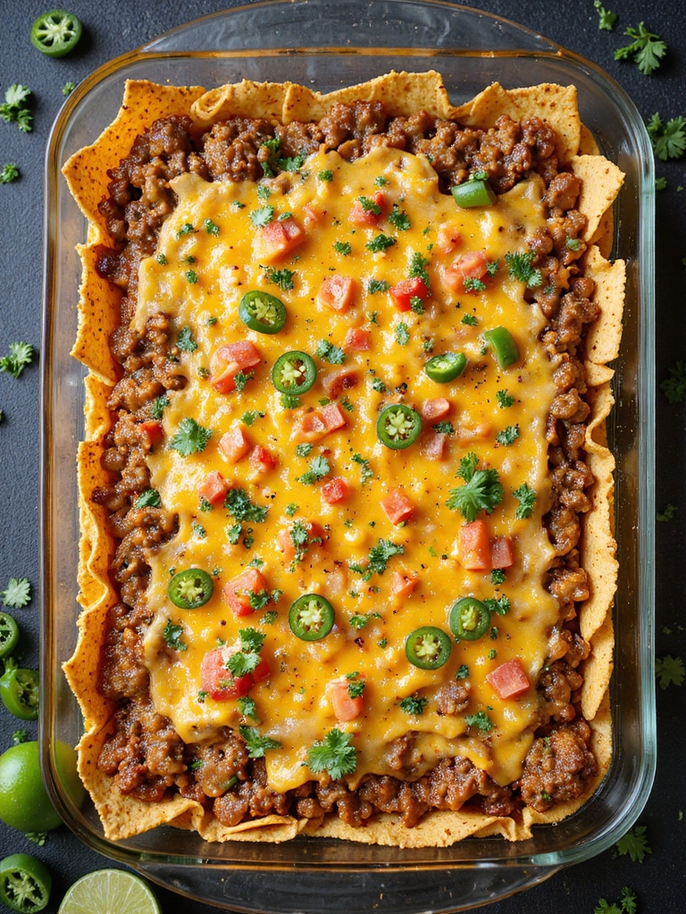 dorito taco style beef casserole