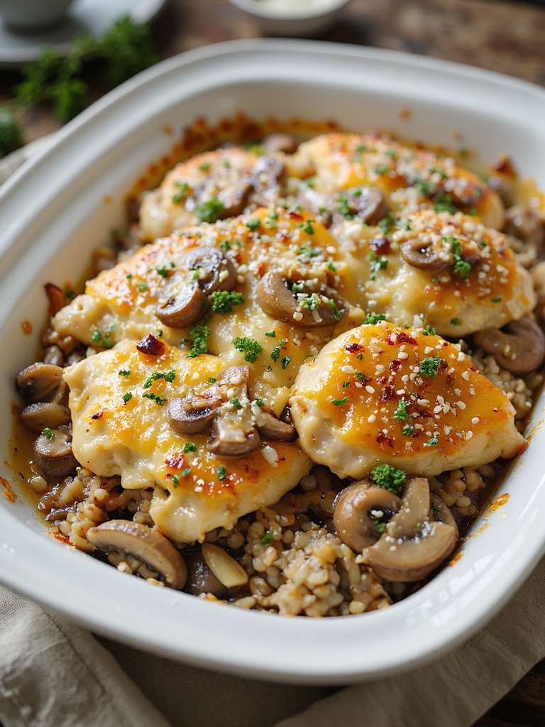 easy savory rotisserie chicken casserole