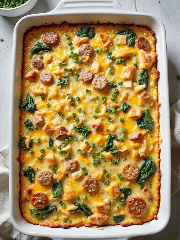 fluffy low carb breakfast casserole