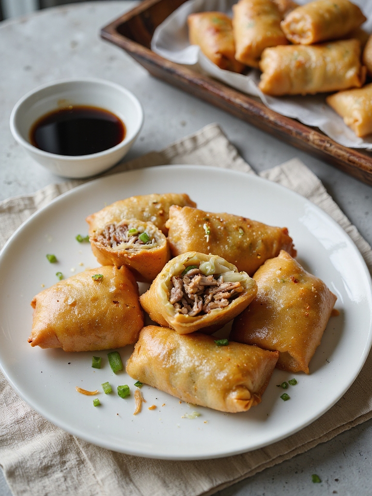 freeze assembled egg rolls