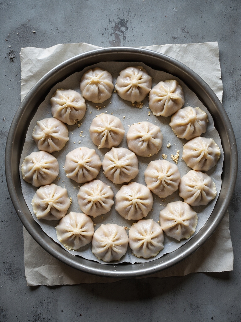 freeze ready pork dumpling prep
