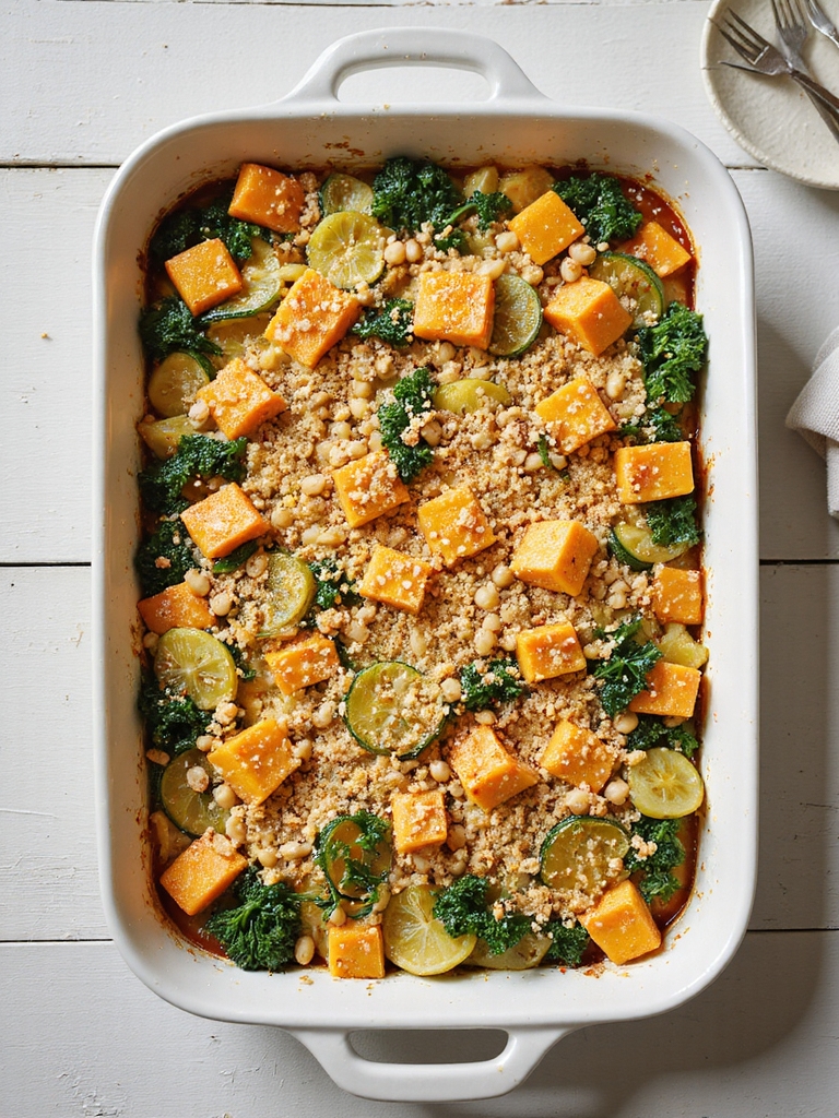 freezer friendly herb lemon casserole