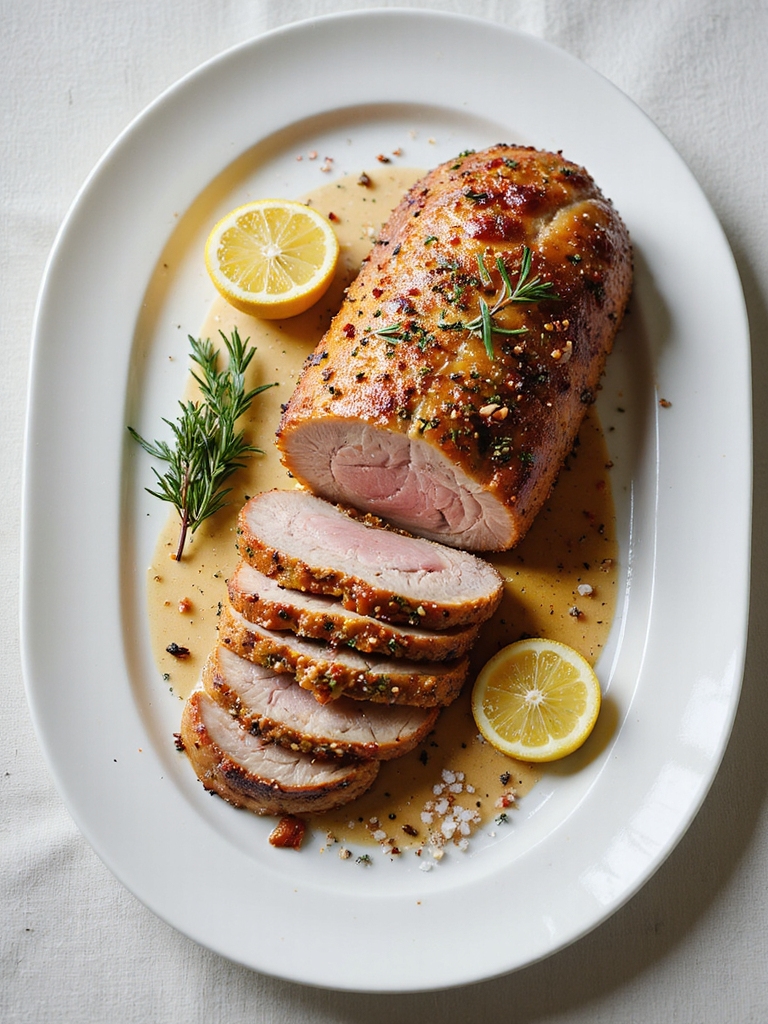 garlic herb roasted pork