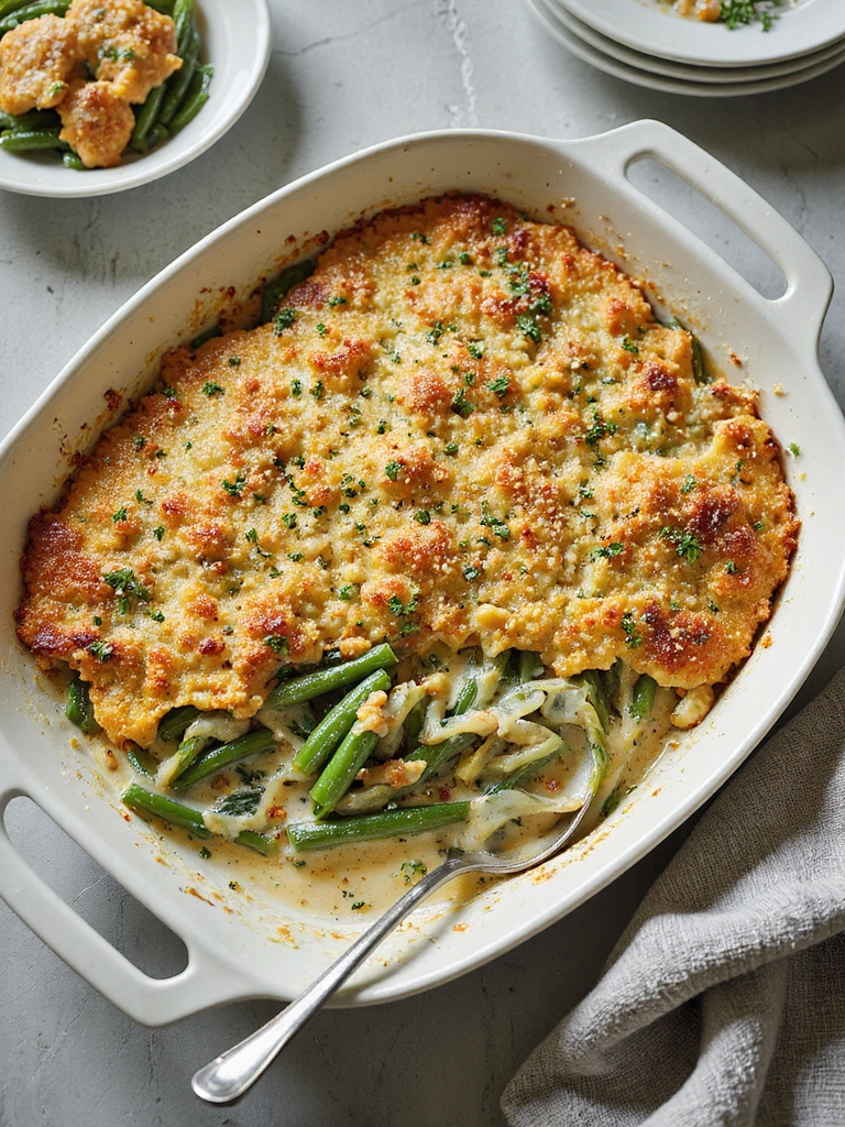 garlic parmesan panko greenbeans