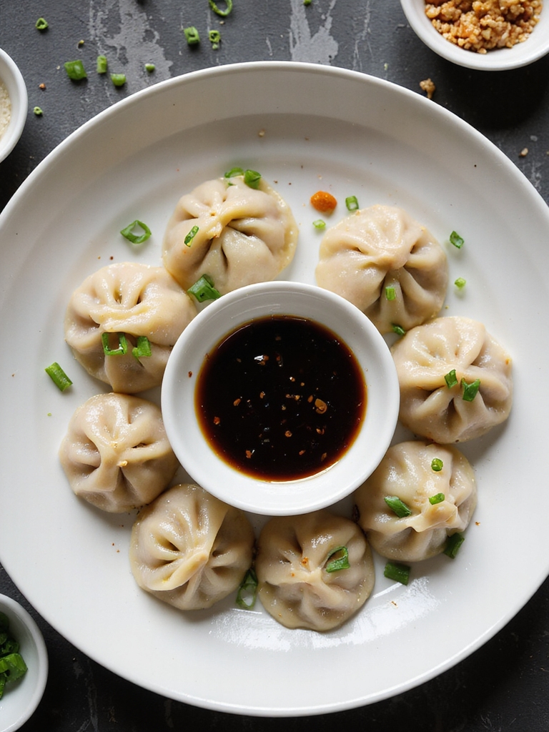 ginger garlic scallion porkdumplings