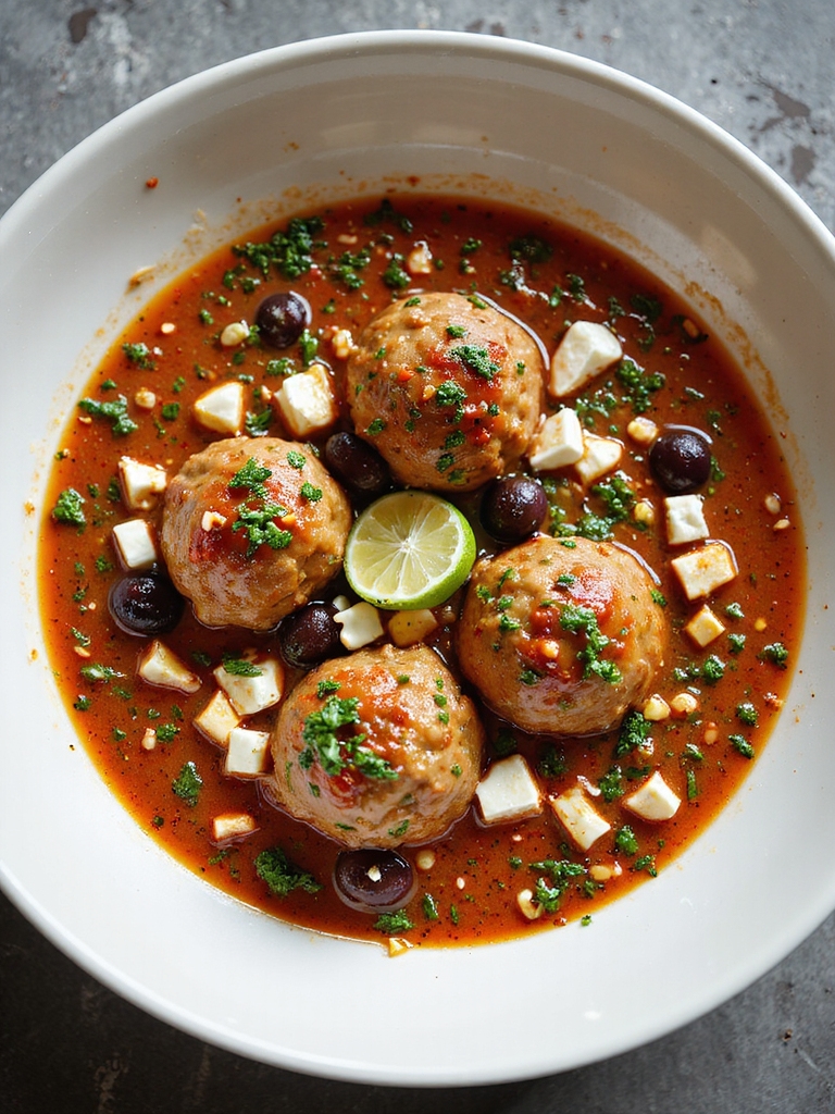greek meatballs with feta