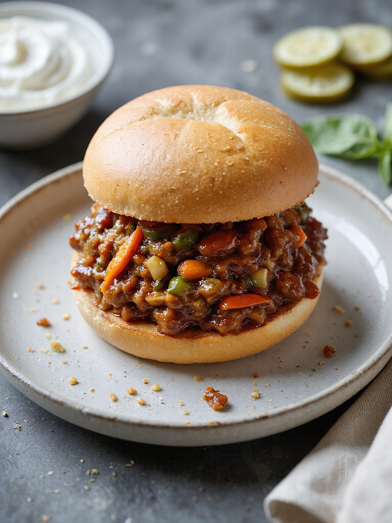 greek yogurt veggie sloppy joes