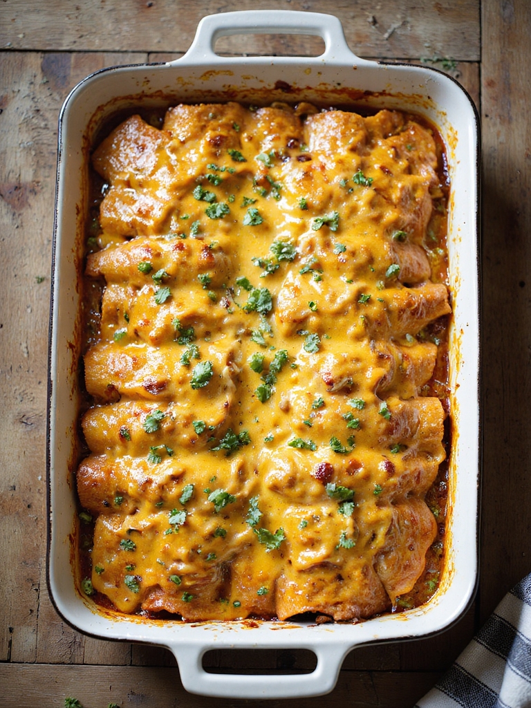 green chile turkey enchiladas