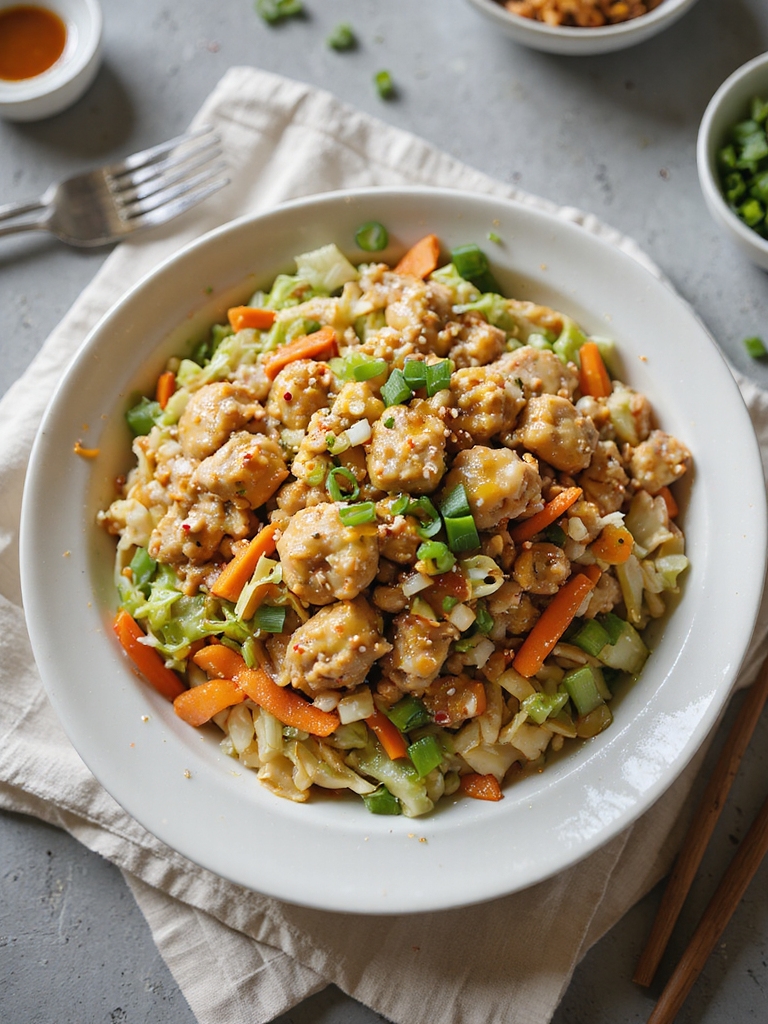 ground turkey cabbage stir fry