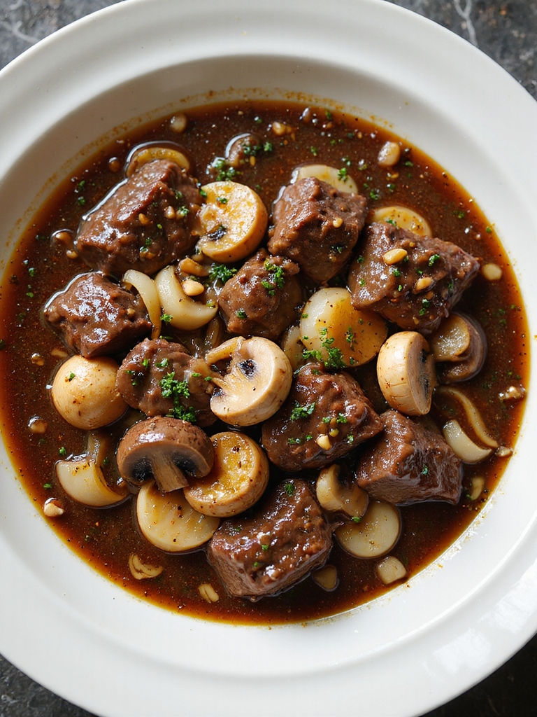 guinness braised mushroom beef stew