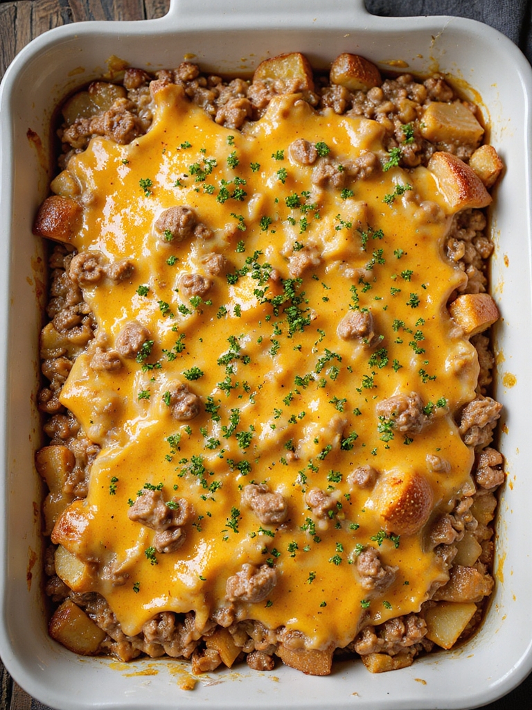 hamburger potato hash casserole
