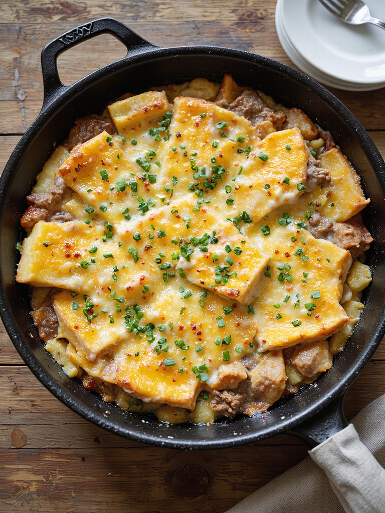 hearty beef and potato casserole