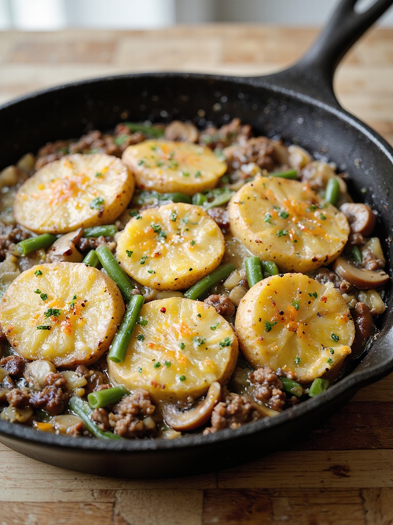 hearty hamburger potato casserole