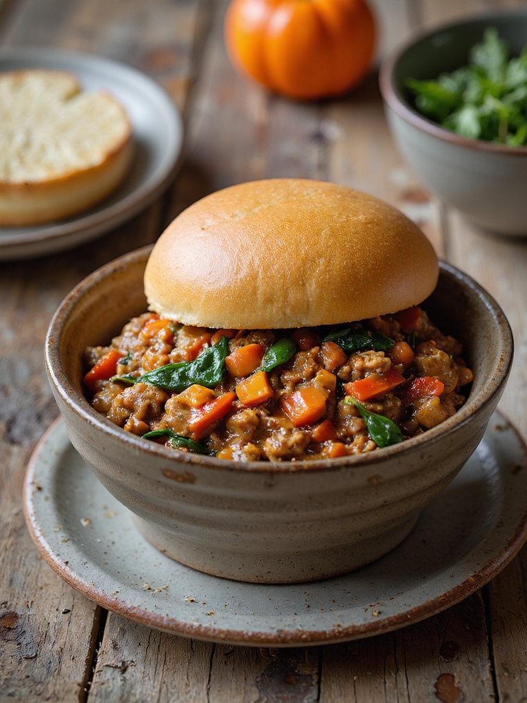 hearty slow cooked turkey sloppy joe
