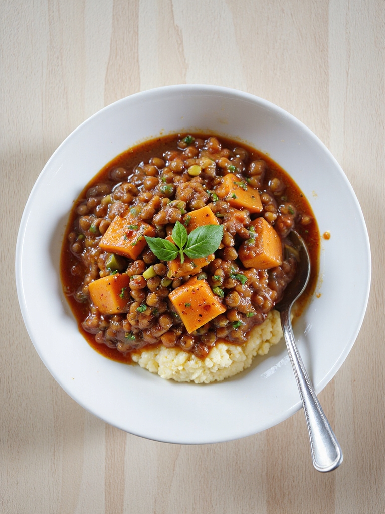 hearty umami lentil bolognese