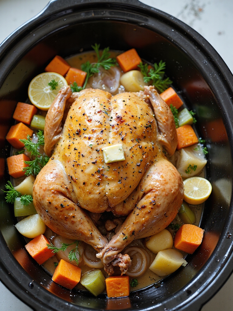 herbed butter slow cooker turkey