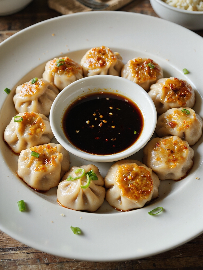 homemade flavorful pork dumplings