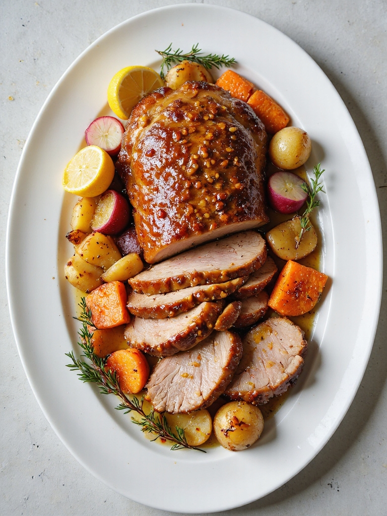honey mustard glazed pork tenderloin
